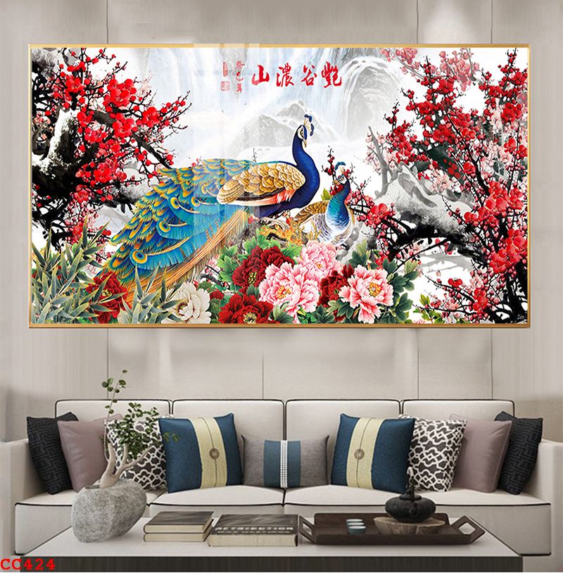 mau-tranh-trang-guong-chim-cong-424