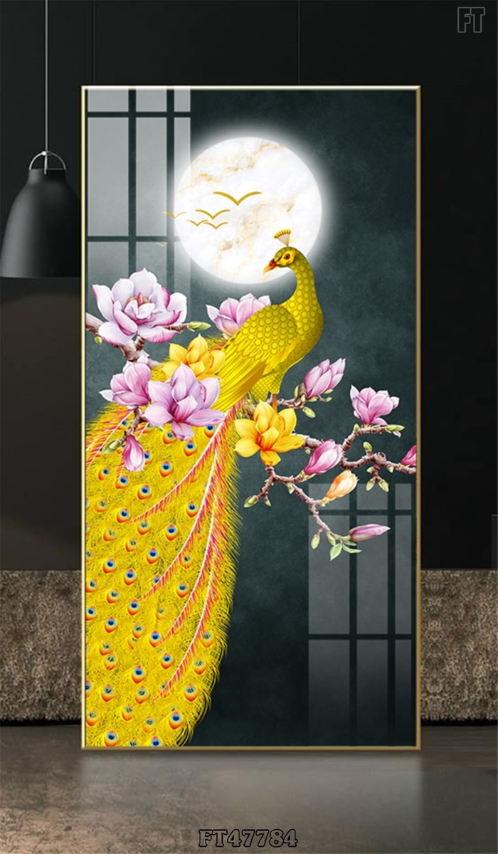 mau-tranh-trang-guong-chim-cong-47784