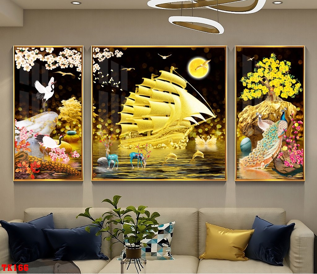 mau-tranh-trang-guong-treo-phong-khach-dep-nhat