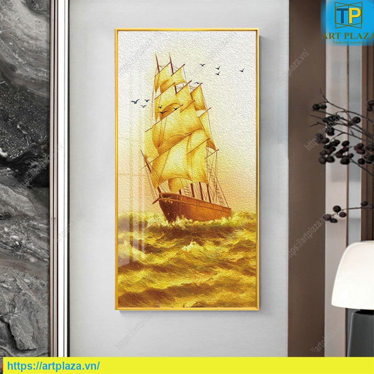 mau-tranh-trang-guong-thuan-buom-xuoi-gio-4201076